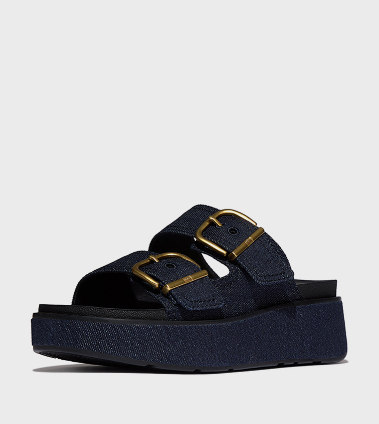 GEN-FF MAX Double Strap Denim Platform Sandals