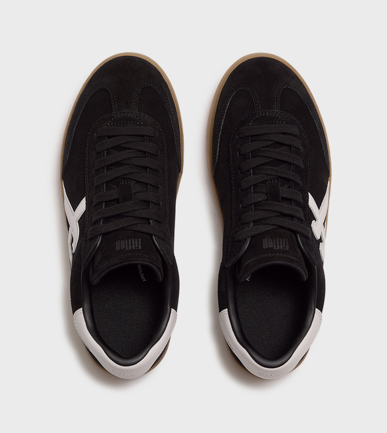 THE DASH Suede Lace Up Sneakers