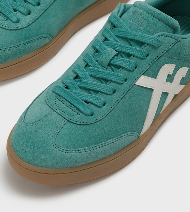 THE DASH Suede Lace Up Sneakers
