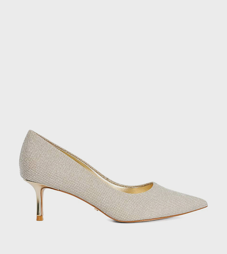 ACHIEVABLE Glittered Pointed Toe Pumps