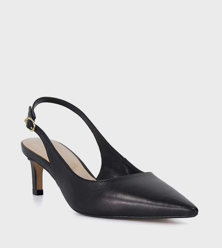 حذاء كعب بحزام خلفي 