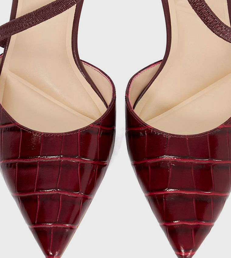 CHARMING Textured Mule Pumps