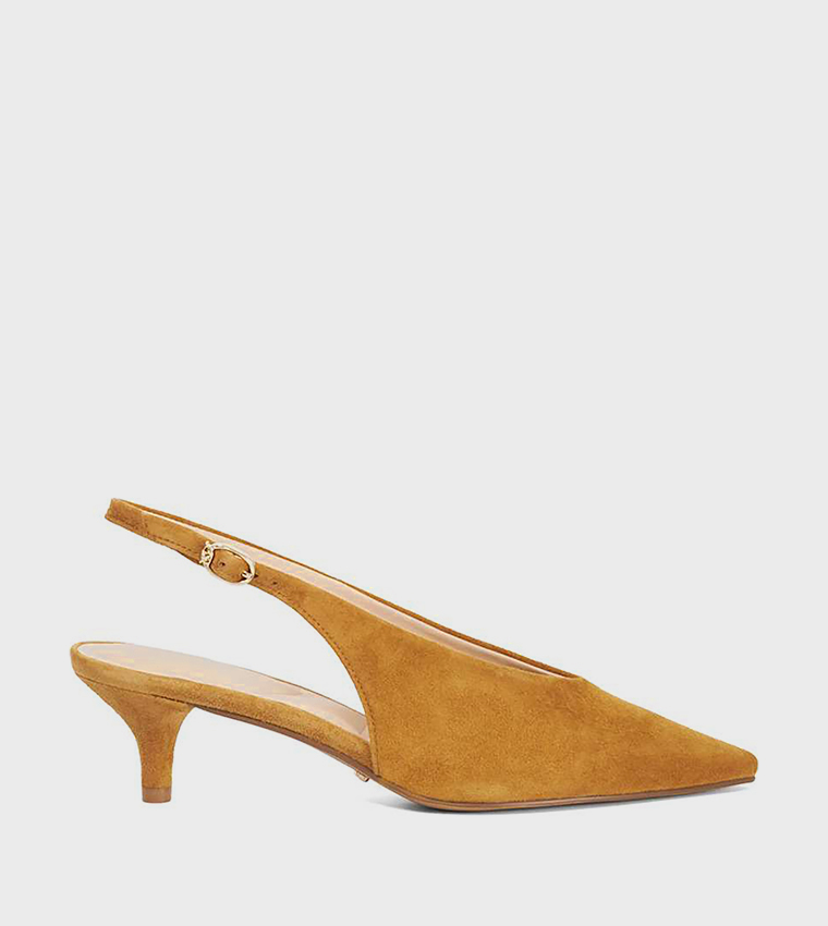 CREDIBLITY Suede Slingback Pumps