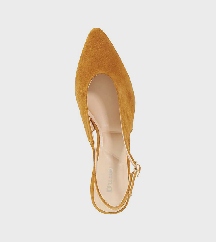CREDIBLITY Suede Slingback Pumps