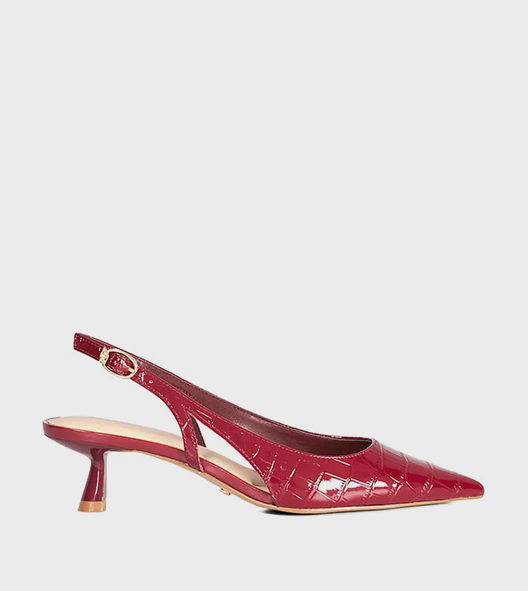 CYAN Pointed Toe Slingback Pumps