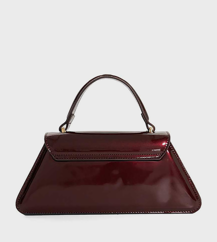 DALIA Solid Flap Top Handle Bag