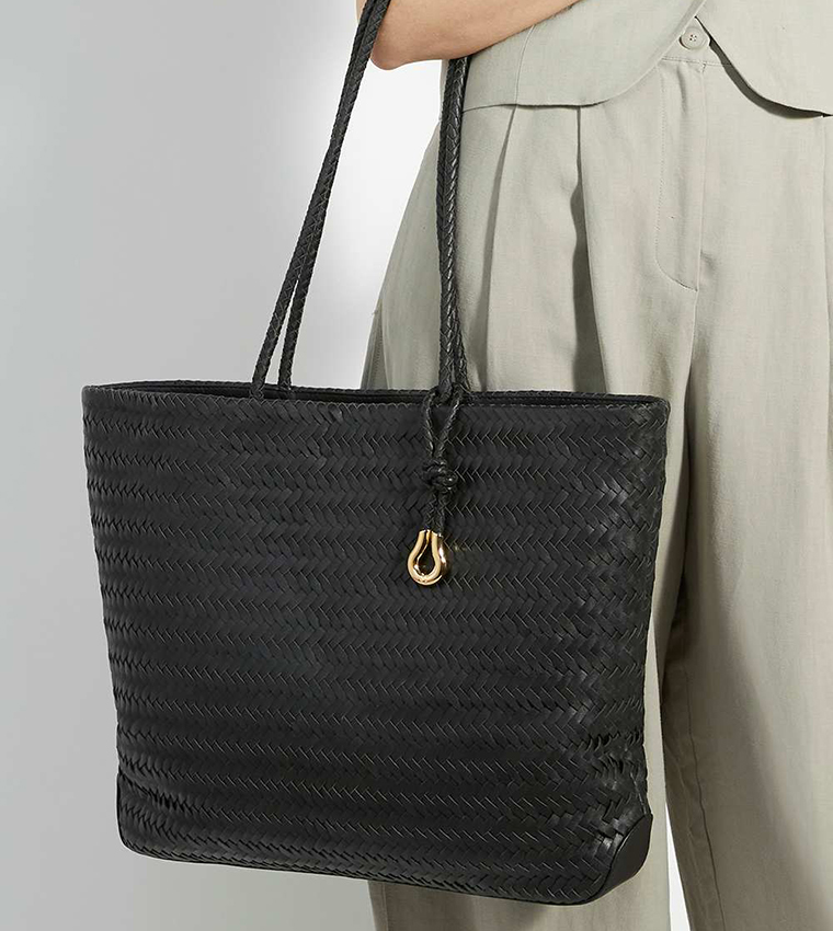 DAXON Basket Weave Tote Bag