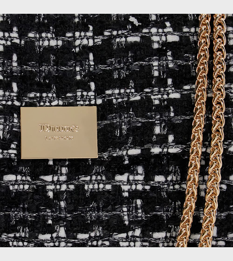 DELLAO Tweed Handheld Bag