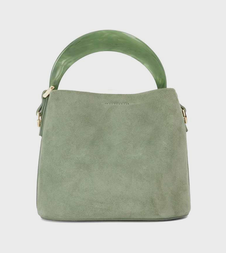 DHARLA Textured Handheld Bag