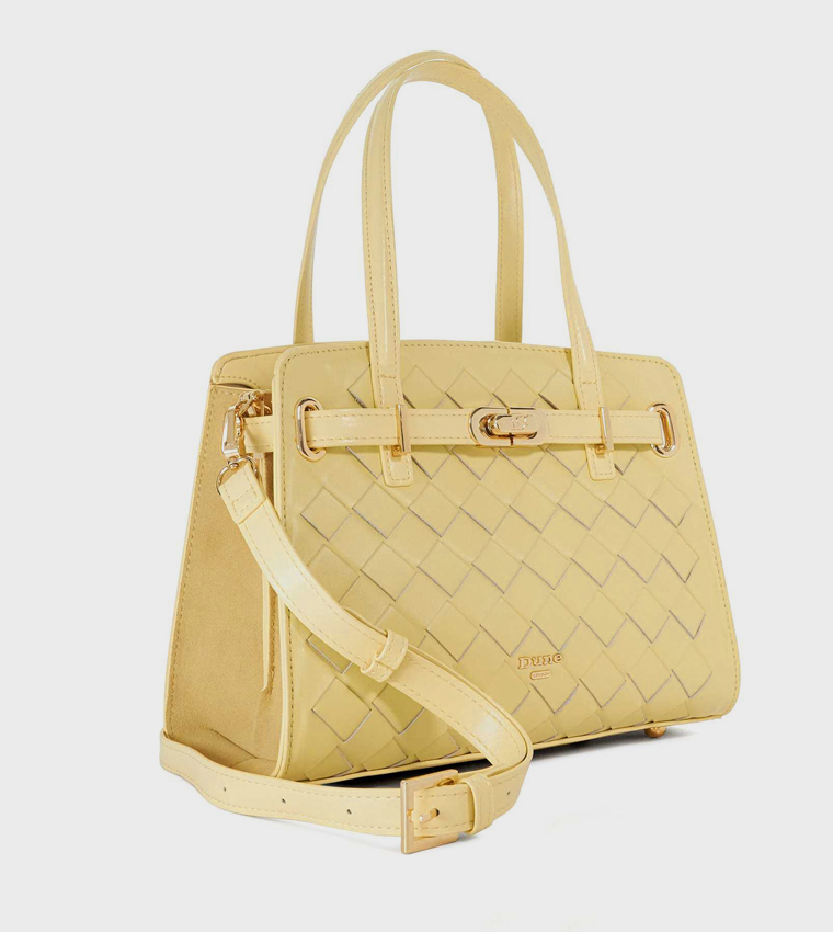 DINIDEFINE Basket Weave Tote Bag