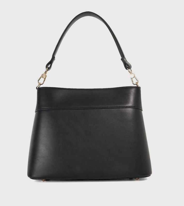 DINIDELPHINE Basket Weave Shoulder Bag