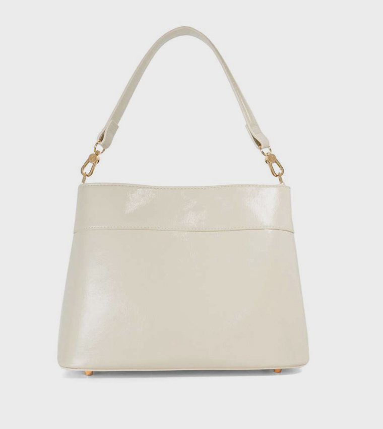 DINIDELPHINE Basket Weave Shoulder Bag