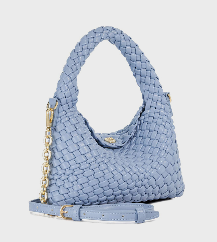 DINKYDELIBERATE Basket Weave Mini Hobo Bag