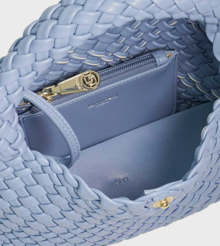 DINKYDELIBERATE Basket Weave Mini Hobo Bag
