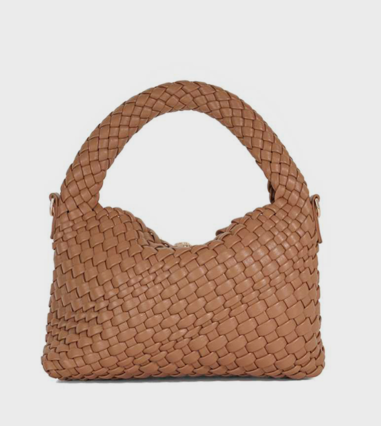 DINKYDELIBERATE Basket Weave Mini Hobo Bag