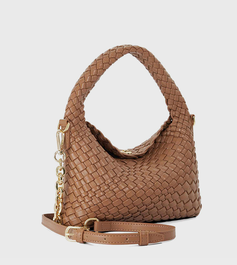 DINKYDELIBERATE Basket Weave Mini Hobo Bag