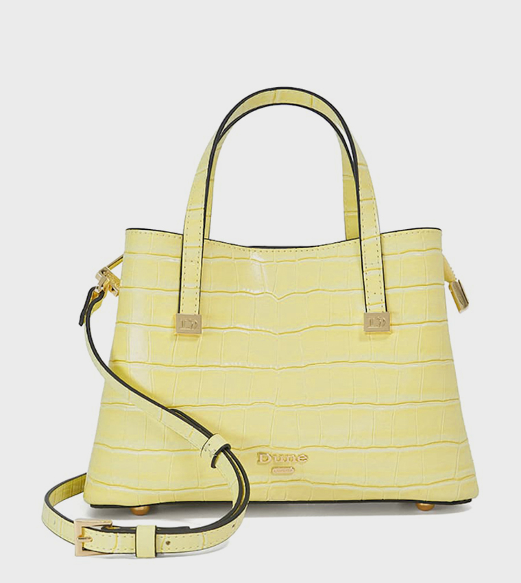 DOMINANTLY Croc Textured Tote Bag