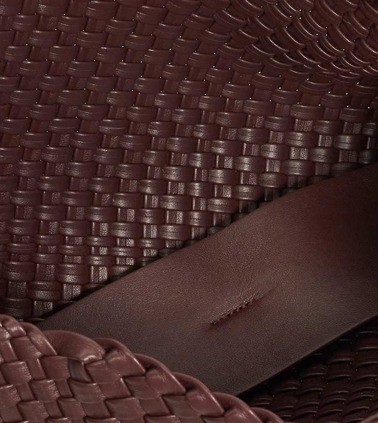 ENCOURAGE Basket Weave Crossbody Bag