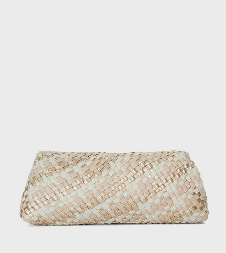 ENCOURAGE Basket Weave Crossbody Bag