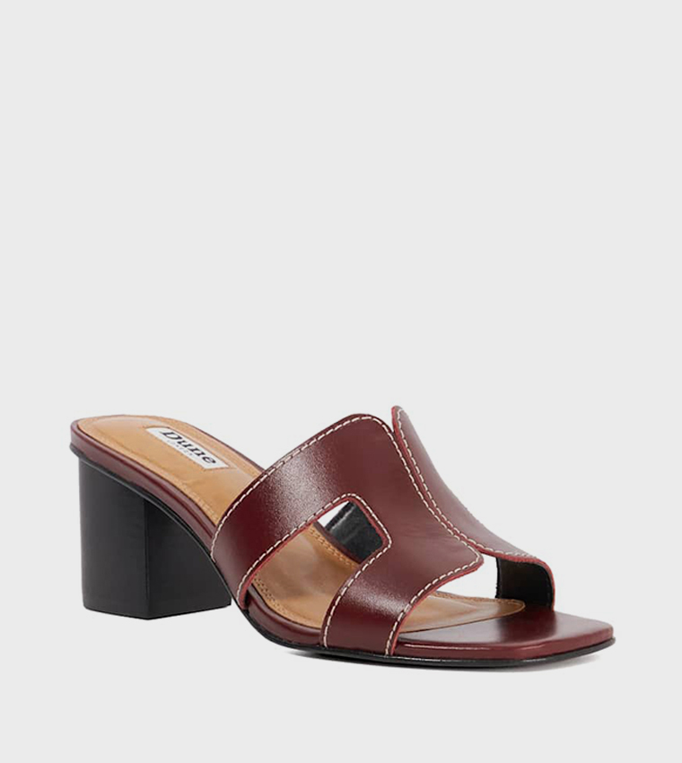 JUPE H-Strap Block Heel Sandals