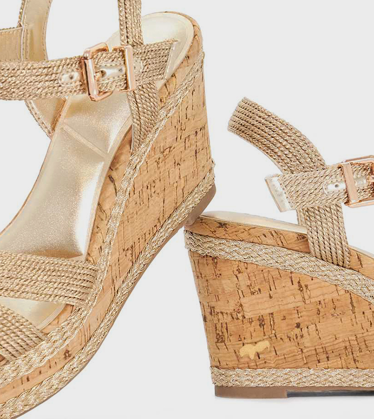 Dune London  Wedges - Gold Wedges