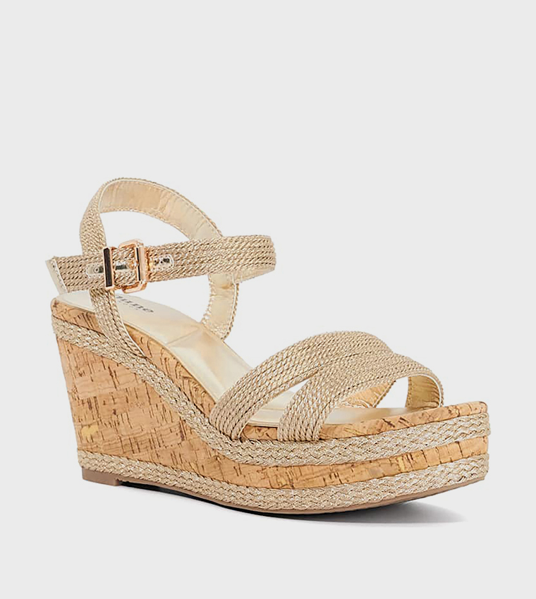 Dune London  Wedges - Gold Wedges