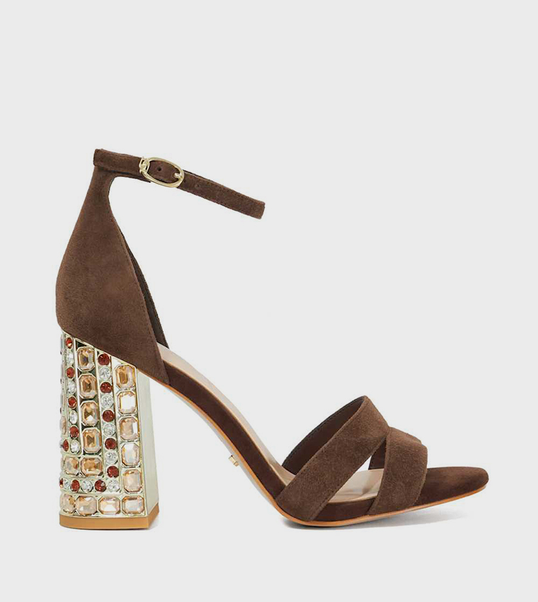 MAJESTICAL Embellished Heel Sandals