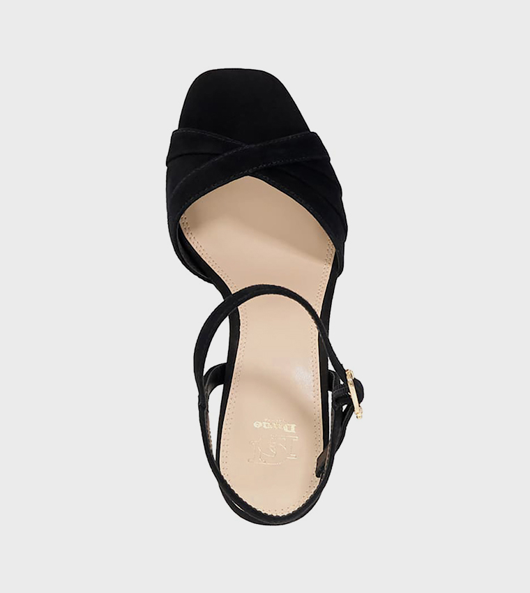 MALENE Ankle Strap Block Heel Sandals