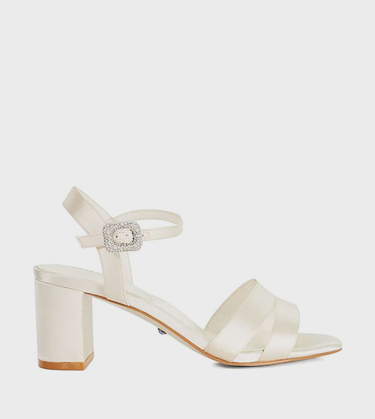 MARITAL Embellished Block Heel Sandals