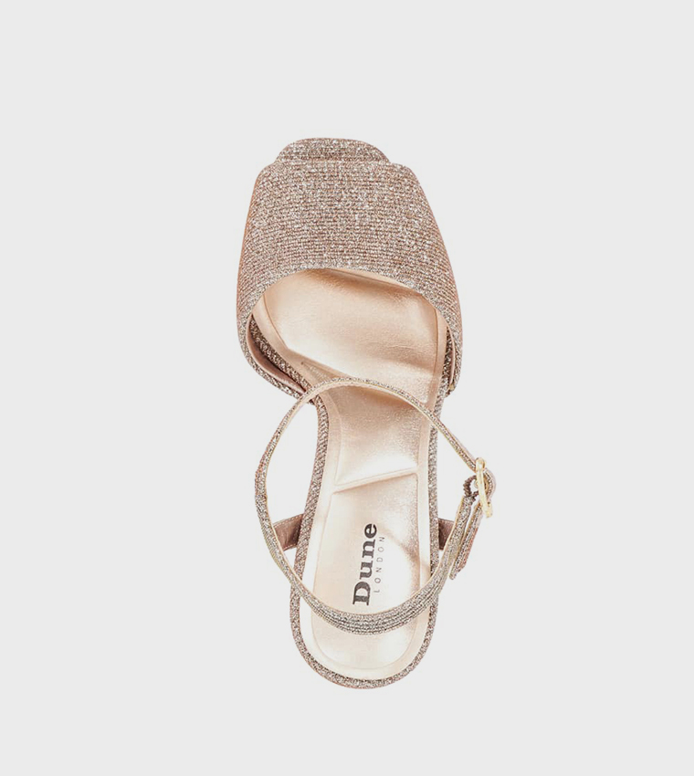 MAYCI Shimmer Platform Heel Sandals