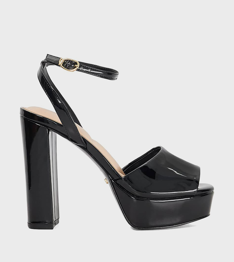 MAYE Ankle Strap Platform Heel Sandals