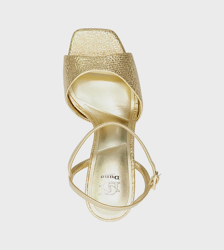 MAYYBE Textured Heeled Sandals