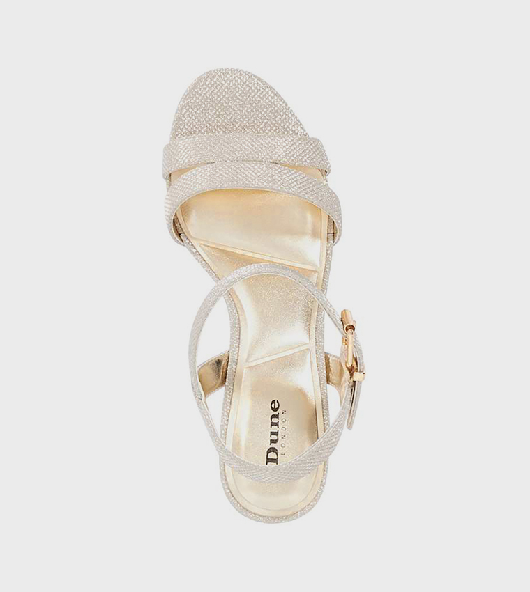 MERISA Textured Block Heel Sandals