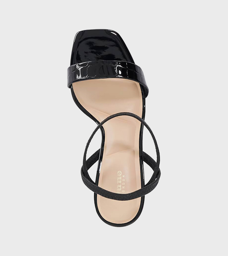 METHODICAL Textured Heeled Sandals