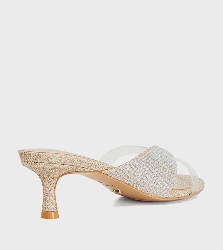 MICA Embellished Heel Sandals