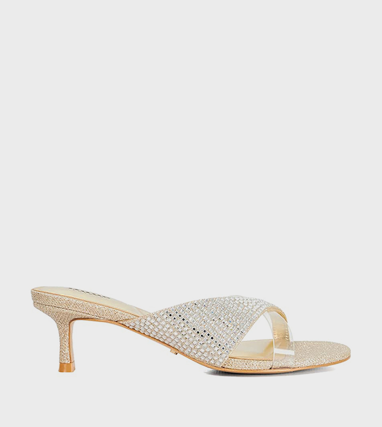 MICA Embellished Heel Sandals