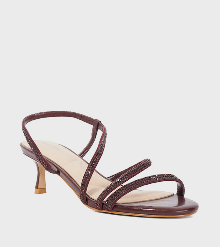 Dune London  Heels - Burgundy Heels