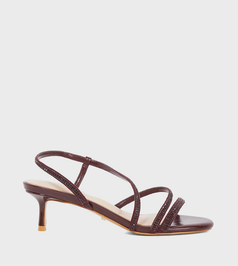 Dune London  Heels - Burgundy Heels
