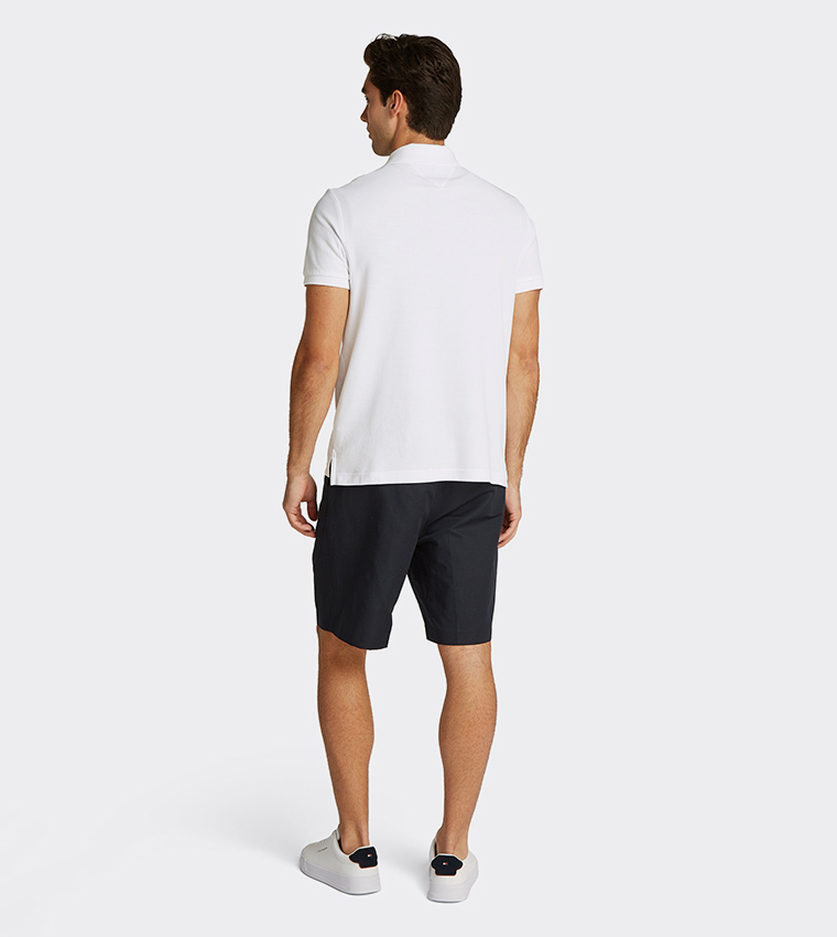 Monogram Embroidered Short Sleeves Polo T-Shirt