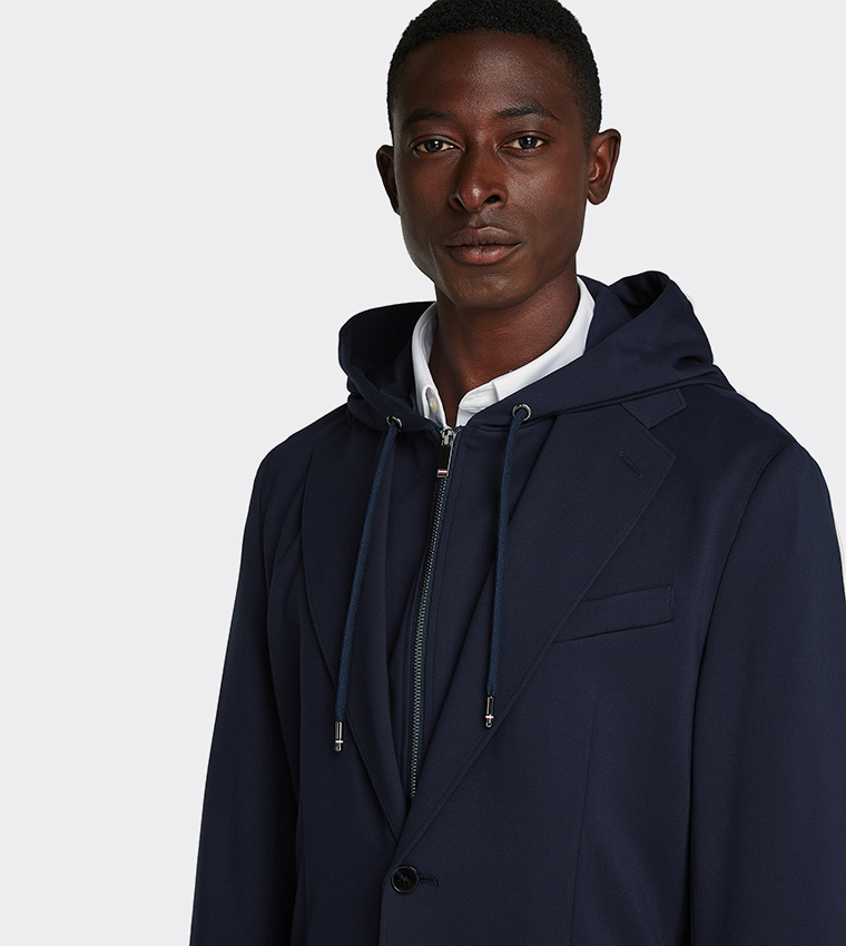 PUNTO MILANO Solid Hooded Jacket