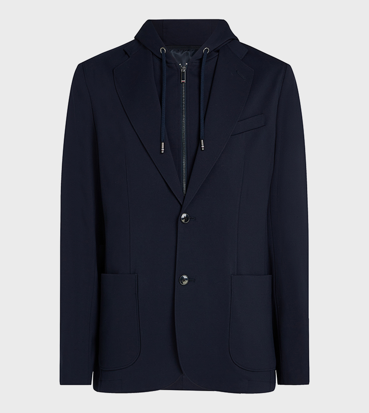 PUNTO MILANO Solid Hooded Jacket