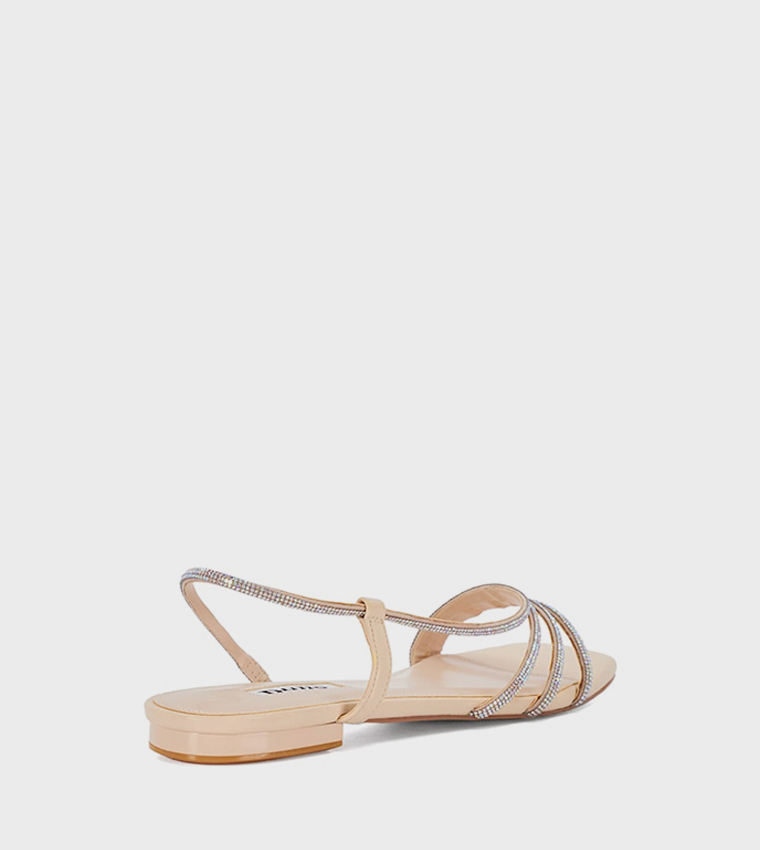 NATALIA Embellished Flat Sandals