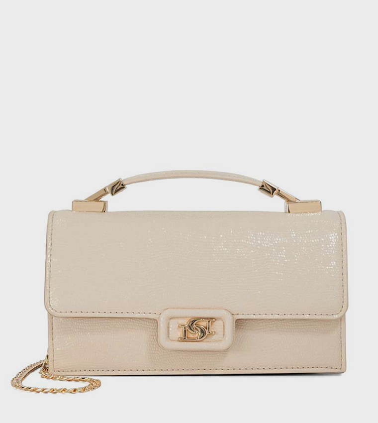 SKILLED Croc Textured Top Handle Bag