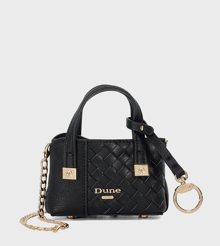 SMALL DORRY Basket Weave Mini Tote Bag