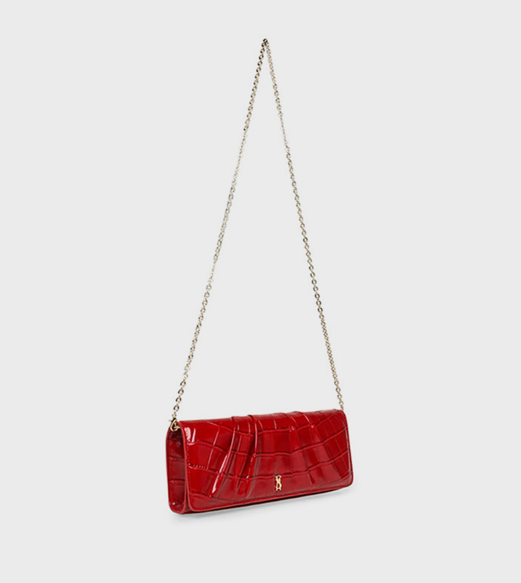 BAZALEA Textured Clutch Bag