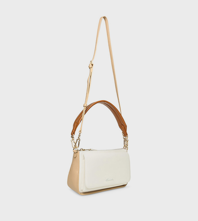 BCASSY Textured Flap Shoulder Bag