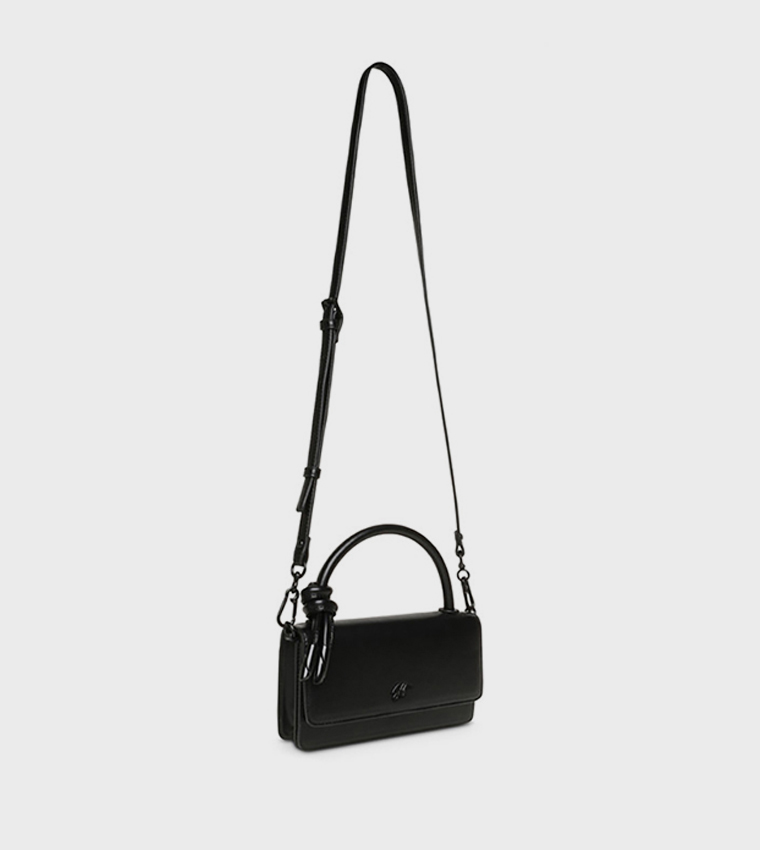BCRETE Solid Flap Top Handle Bag