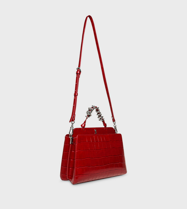 BLUNE Textured Satchel Bag