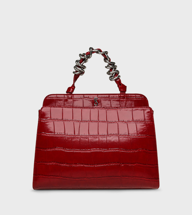BLUNE Textured Satchel Bag