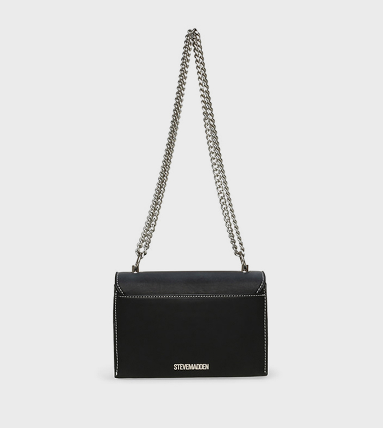BPAYSON Monogram Detail Flap Crossbody Bag